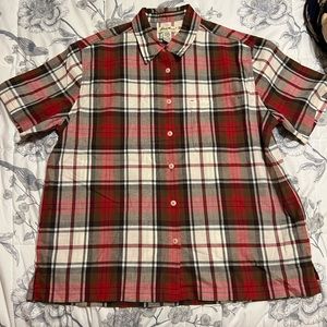 90s Eddie Bauer short sleeve plaid button up